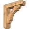 Ekena Millwork Olympic Craftsman Smooth Bracket w/ Offset Brace, Western Red Cedar, 5 1/2"W x 22"D x 22"H BKT0604X22X22OLY04SWR - alternate 1